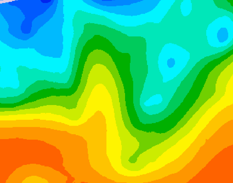 GDPS 500 millibar geopotential height 048 hour forecast chart for Canada based on 2025/05/28 1200Z data
