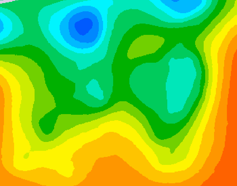 GDPS 500 millibar geopotential height 120 hour forecast chart for Canada based on 2025/05/28 1200Z data