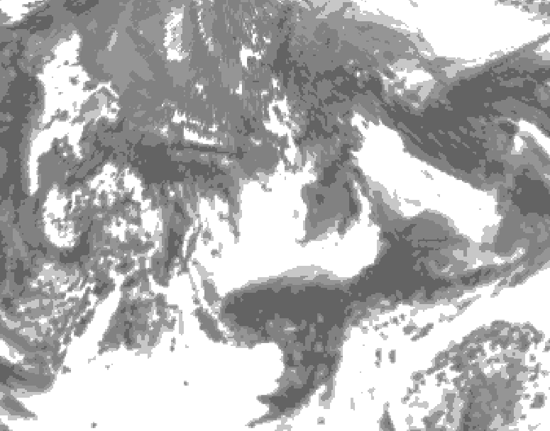 GDPS total cloud 228 hour forecast chart for Canada based on 2025/05/28 0000Z data