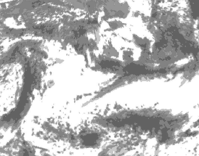 GDPS total cloud 012 hour forecast chart for Canada based on 2025/05/28 1200Z data