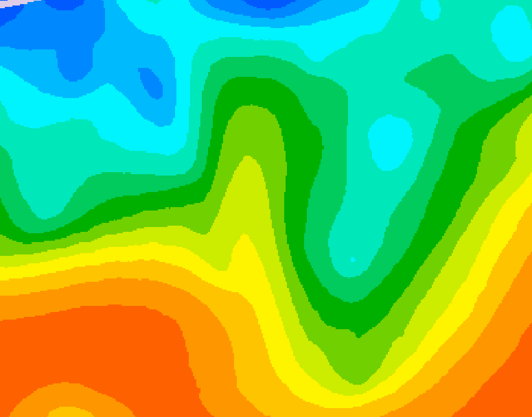 GDPS 500 millibar geopotential height 048 hour forecast chart for Canada based on 2025/05/29 0000Z data