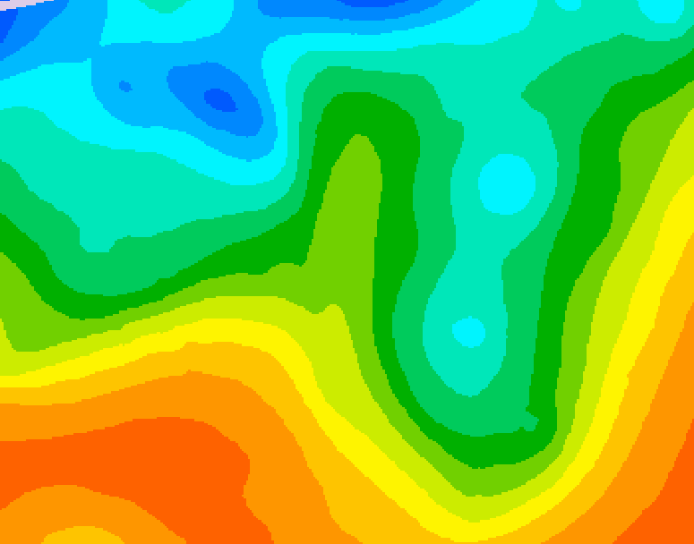 GDPS 500 millibar geopotential height 060 hour forecast chart for Canada based on 2025/05/29 0000Z data