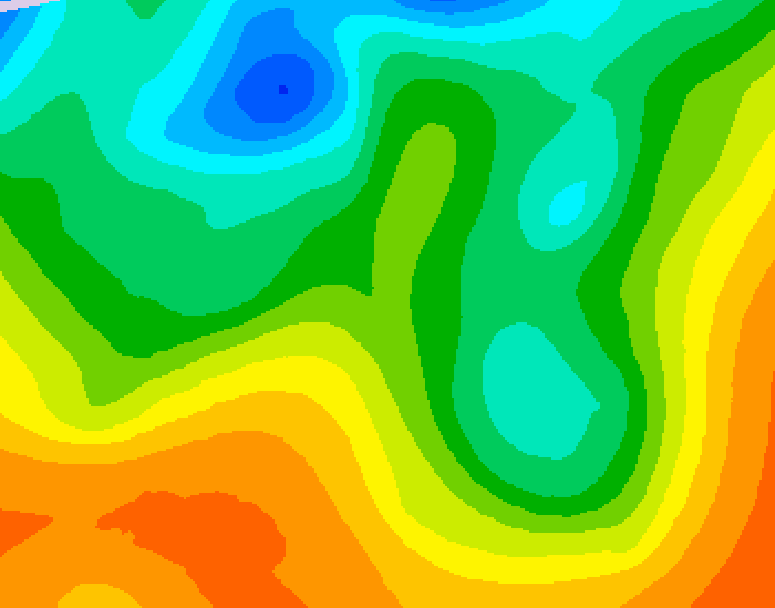 GDPS 500 millibar geopotential height 072 hour forecast chart for Canada based on 2025/05/29 0000Z data