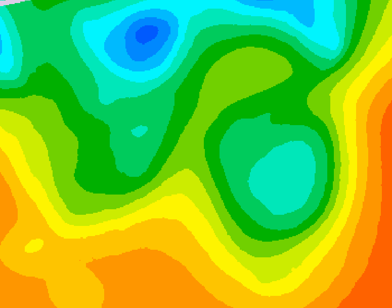 GDPS 500 millibar geopotential height 096 hour forecast chart for Canada based on 2025/05/29 0000Z data