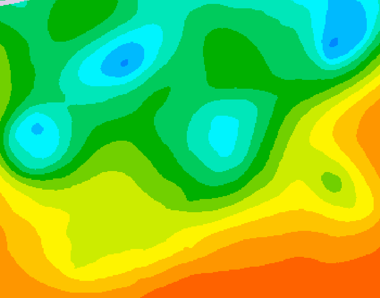 GDPS 500 millibar geopotential height 180 hour forecast chart for Canada based on 2025/05/29 0000Z data