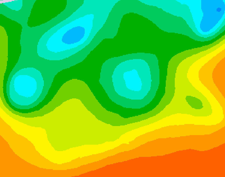 GDPS 500 millibar geopotential height 186 hour forecast chart for Canada based on 2025/05/29 0000Z data