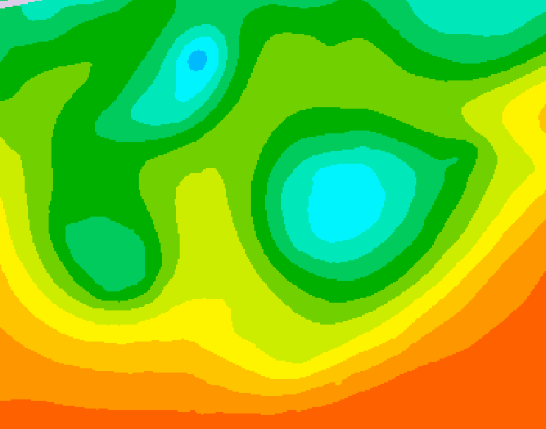 GDPS 500 millibar geopotential height 216 hour forecast chart for Canada based on 2025/05/29 0000Z data