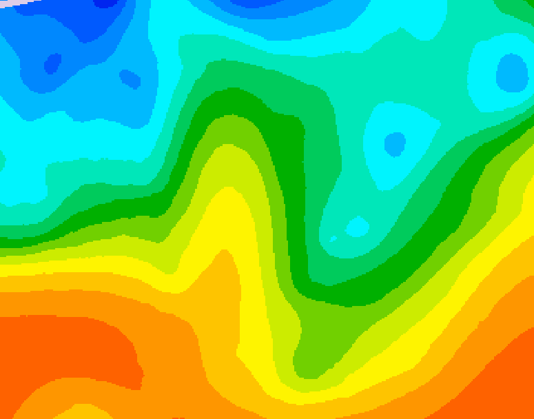 GDPS 500 millibar geopotential height 024 hour forecast chart for Canada based on 2025/05/29 1200Z data