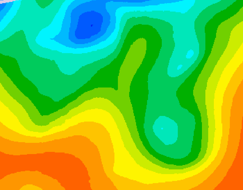 GDPS 500 millibar geopotential height 060 hour forecast chart for Canada based on 2025/05/29 1200Z data