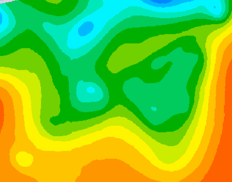 GDPS 500 millibar geopotential height 096 hour forecast chart for Canada based on 2025/05/29 1200Z data