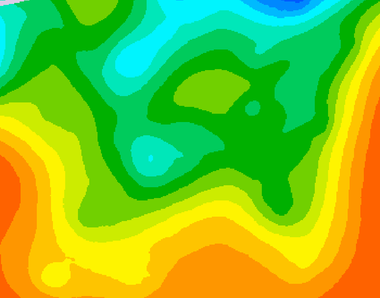 GDPS 500 millibar geopotential height 108 hour forecast chart for Canada based on 2025/05/29 1200Z data