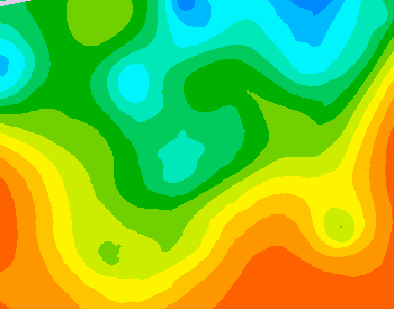 GDPS 500 millibar geopotential height 132 hour forecast chart for Canada based on 2025/05/29 1200Z data