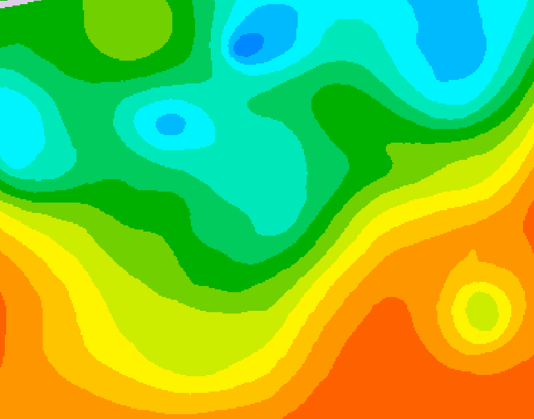 GDPS 500 millibar geopotential height 150 hour forecast chart for Canada based on 2025/05/29 1200Z data