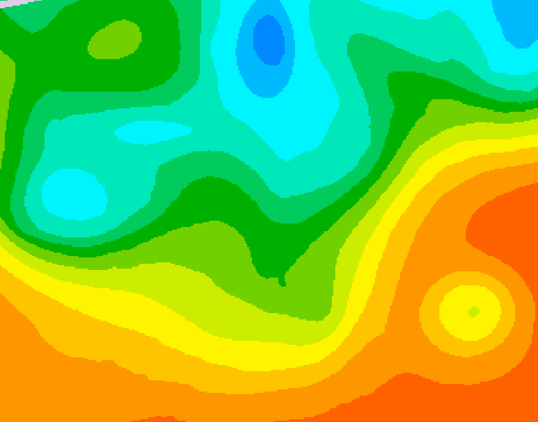 GDPS 500 millibar geopotential height 180 hour forecast chart for Canada based on 2025/05/29 1200Z data