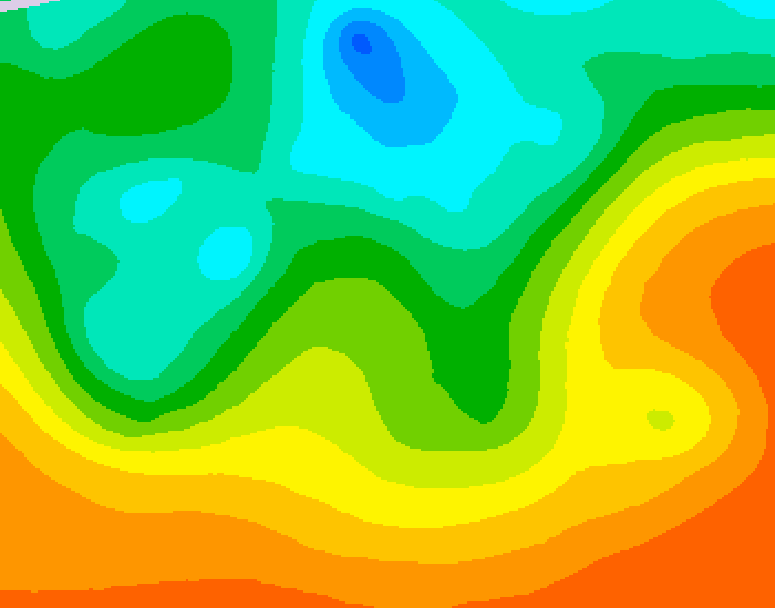 GDPS 500 millibar geopotential height 198 hour forecast chart for Canada based on 2025/05/29 1200Z data