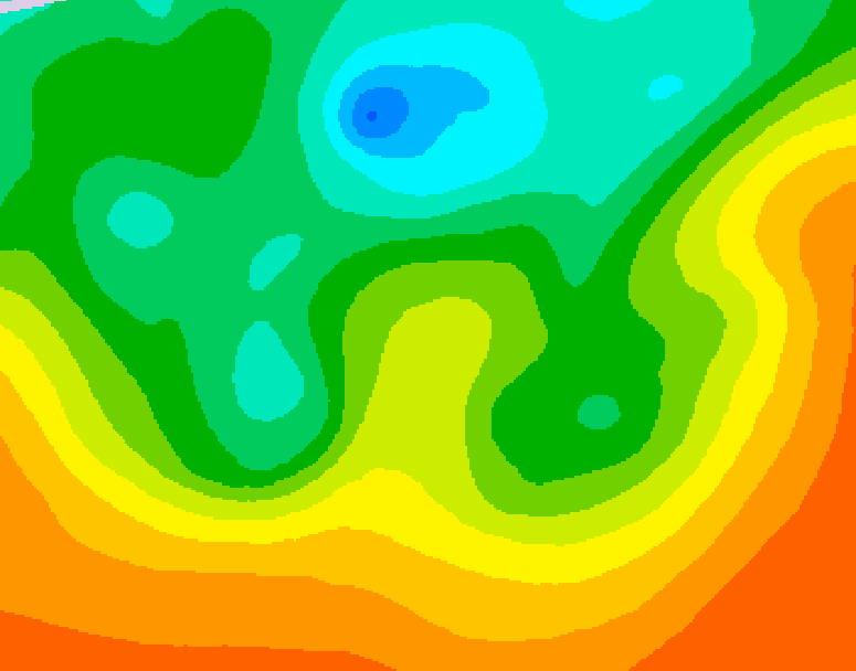 GDPS 500 millibar geopotential height 222 hour forecast chart for Canada based on 2025/05/29 1200Z data