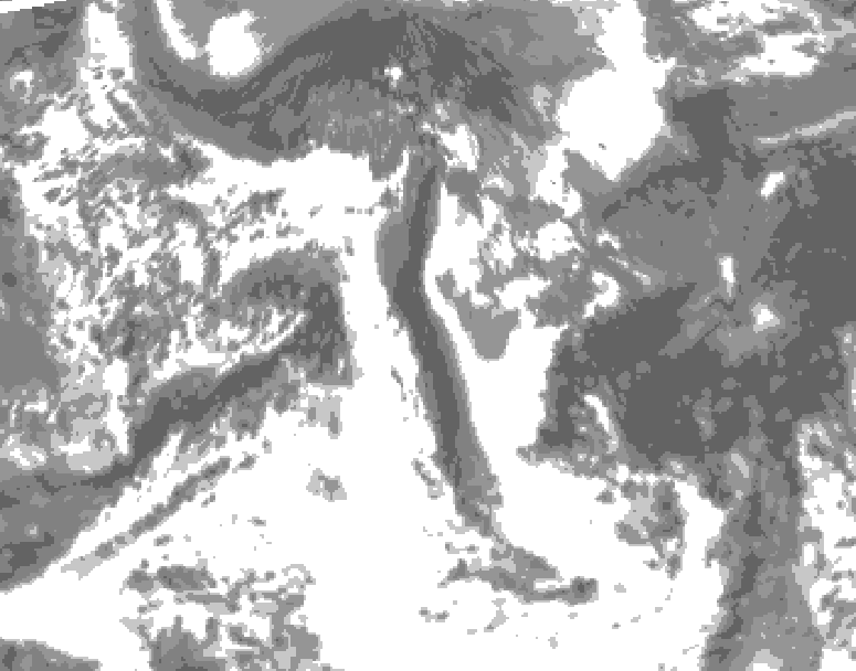GDPS total cloud 072 hour forecast chart for Canada based on 2025/05/29 0000Z data