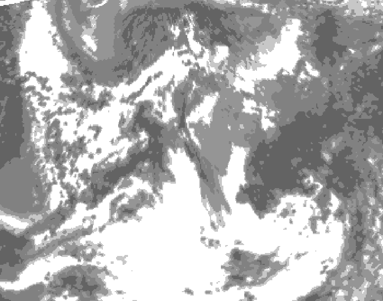 GDPS total cloud 084 hour forecast chart for Canada based on 2025/05/29 0000Z data