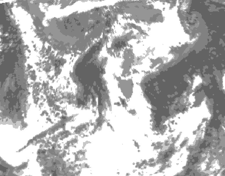 GDPS total cloud 084 hour forecast chart for Canada based on 2025/05/29 1200Z data