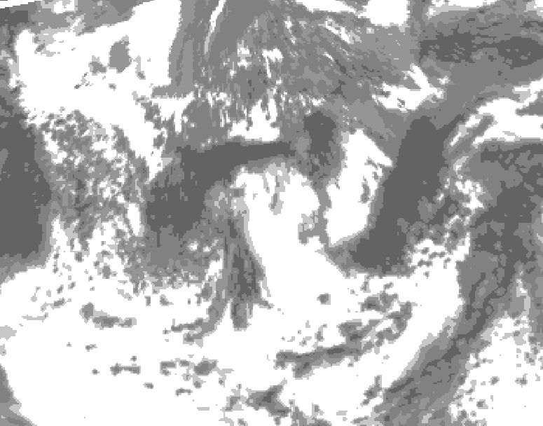 GDPS total cloud 228 hour forecast chart for Canada based on 2025/05/29 1200Z data