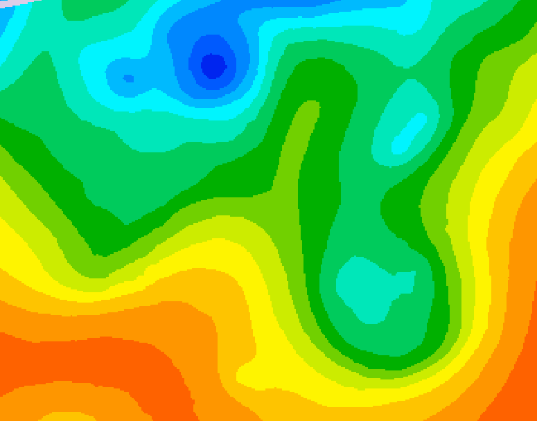 GDPS 500 millibar geopotential height 048 hour forecast chart for Canada based on 2025/05/30 0000Z data