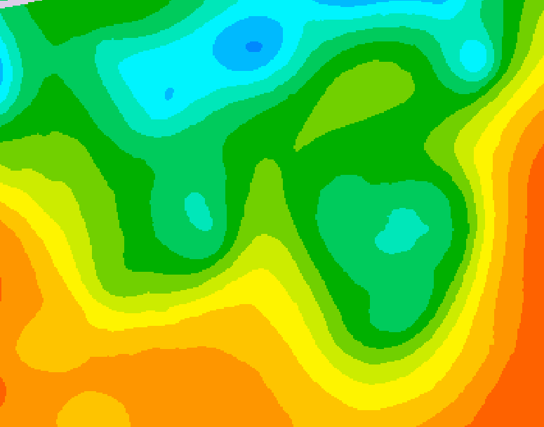 GDPS 500 millibar geopotential height 072 hour forecast chart for Canada based on 2025/05/30 0000Z data