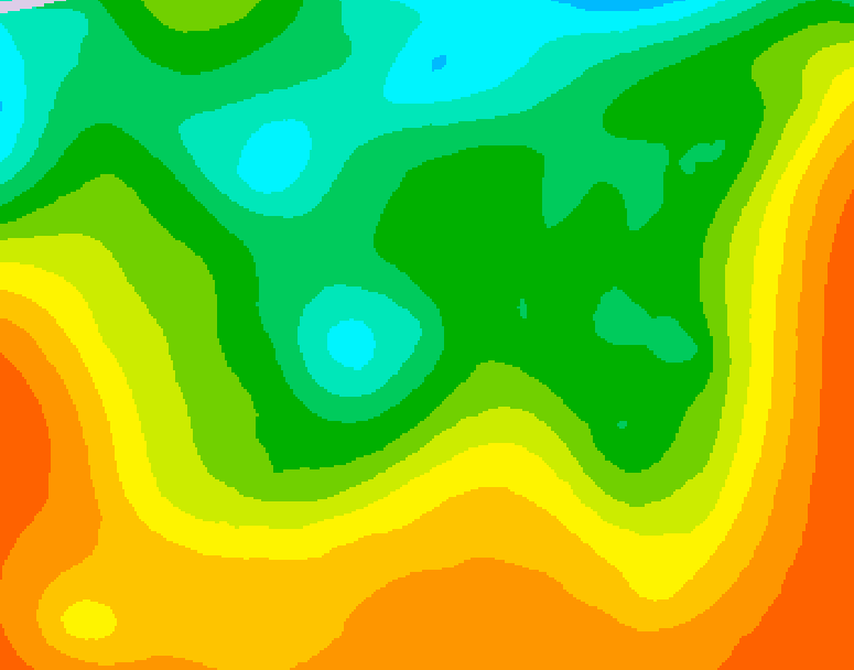 GDPS 500 millibar geopotential height 096 hour forecast chart for Canada based on 2025/05/30 0000Z data