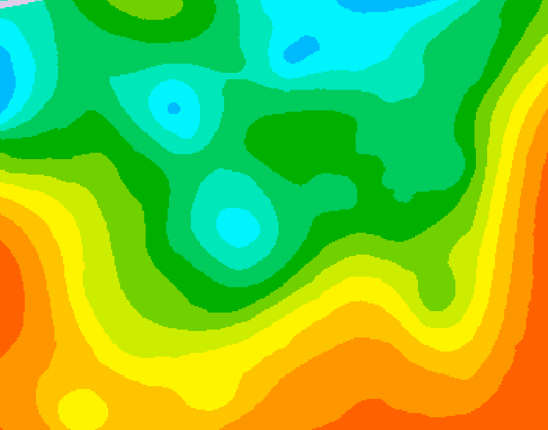 GDPS 500 millibar geopotential height 108 hour forecast chart for Canada based on 2025/05/30 0000Z data
