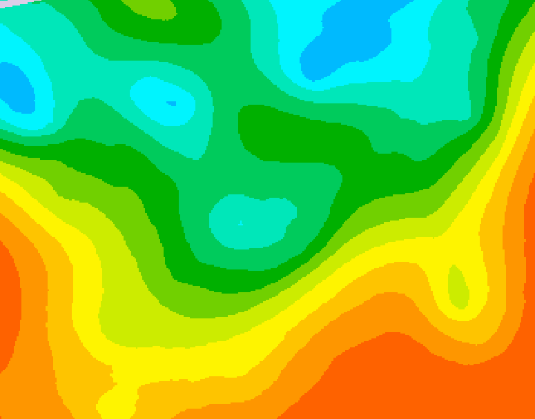 GDPS 500 millibar geopotential height 120 hour forecast chart for Canada based on 2025/05/30 0000Z data