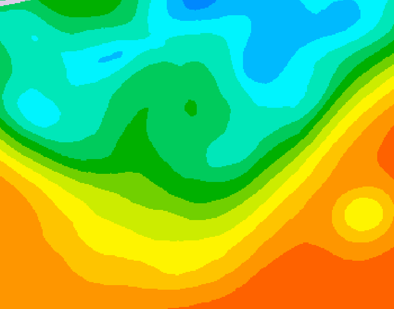 GDPS 500 millibar geopotential height 162 hour forecast chart for Canada based on 2025/05/30 0000Z data