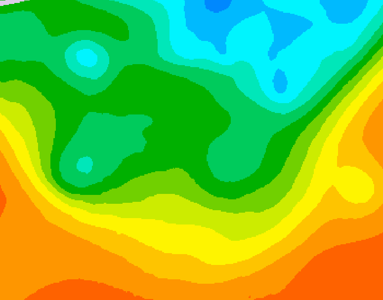 GDPS 500 millibar geopotential height 192 hour forecast chart for Canada based on 2025/05/30 0000Z data