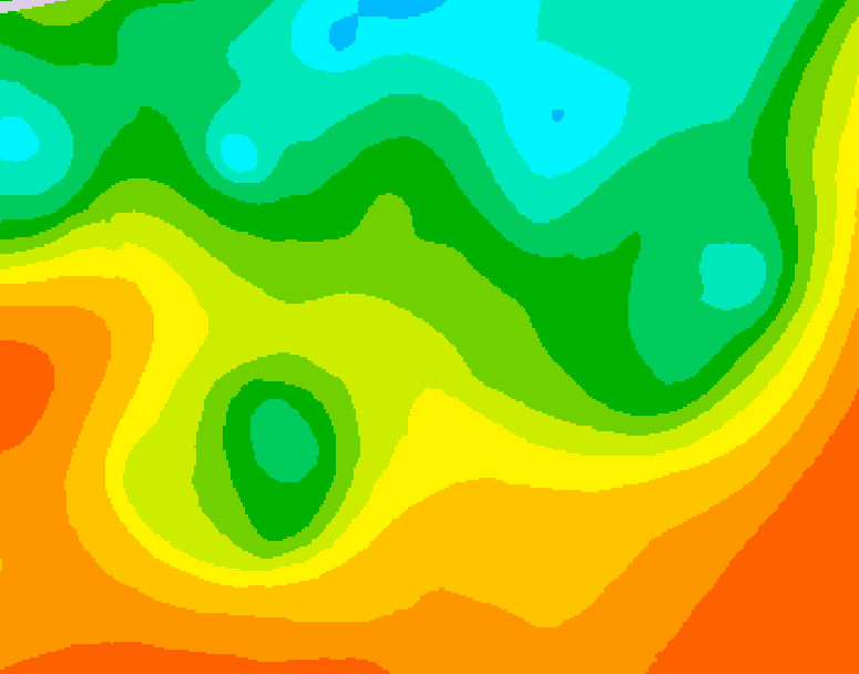 GDPS 500 millibar geopotential height 234 hour forecast chart for Canada based on 2025/05/30 0000Z data