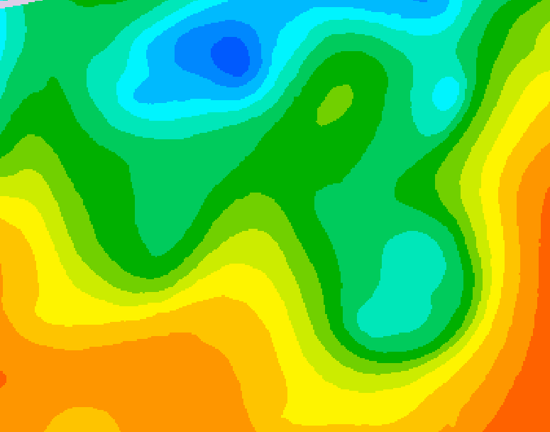GDPS 500 millibar geopotential height 048 hour forecast chart for Canada based on 2025/05/30 1200Z data