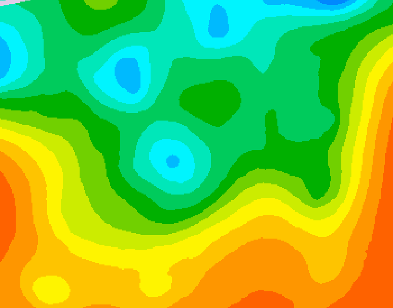 GDPS 500 millibar geopotential height 096 hour forecast chart for Canada based on 2025/05/30 1200Z data