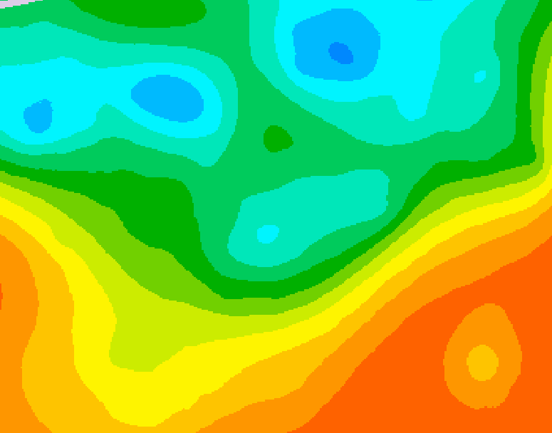GDPS 500 millibar geopotential height 120 hour forecast chart for Canada based on 2025/05/30 1200Z data