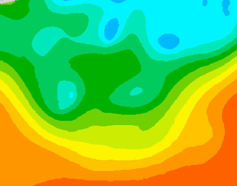 GDPS 500 millibar geopotential height 174 hour forecast chart for Canada based on 2025/05/30 1200Z data