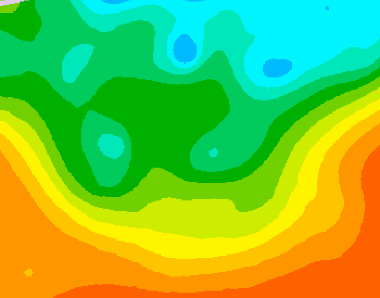 GDPS 500 millibar geopotential height 180 hour forecast chart for Canada based on 2025/05/30 1200Z data