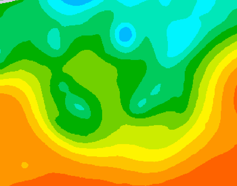 GDPS 500 millibar geopotential height 198 hour forecast chart for Canada based on 2025/05/30 1200Z data