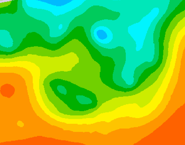 GDPS 500 millibar geopotential height 216 hour forecast chart for Canada based on 2025/05/30 1200Z data