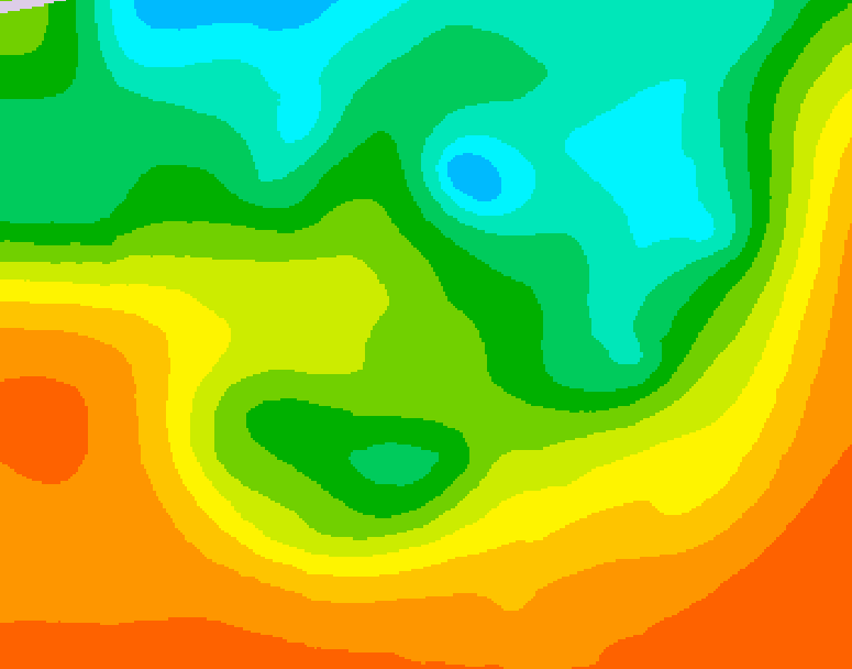 GDPS 500 millibar geopotential height 222 hour forecast chart for Canada based on 2025/05/30 1200Z data