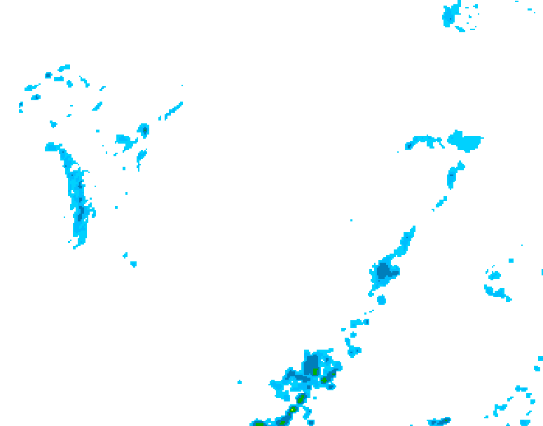 GDPS precipitation 156 hour forecast chart for Canada based on 2025/05/30 0000Z data