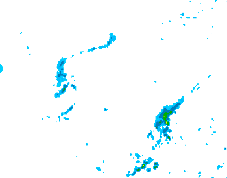 GDPS precipitation 174 hour forecast chart for Canada based on 2025/05/30 1200Z data