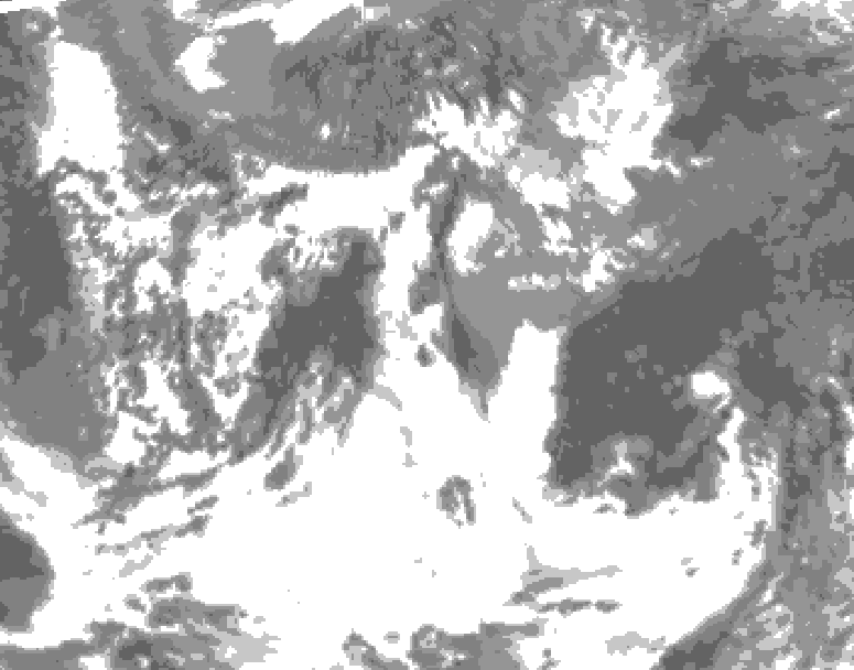 GDPS total cloud 060 hour forecast chart for Canada based on 2025/05/30 0000Z data