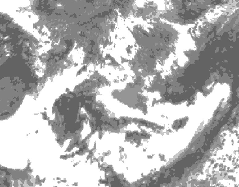 GDPS total cloud 228 hour forecast chart for Canada based on 2025/05/30 0000Z data