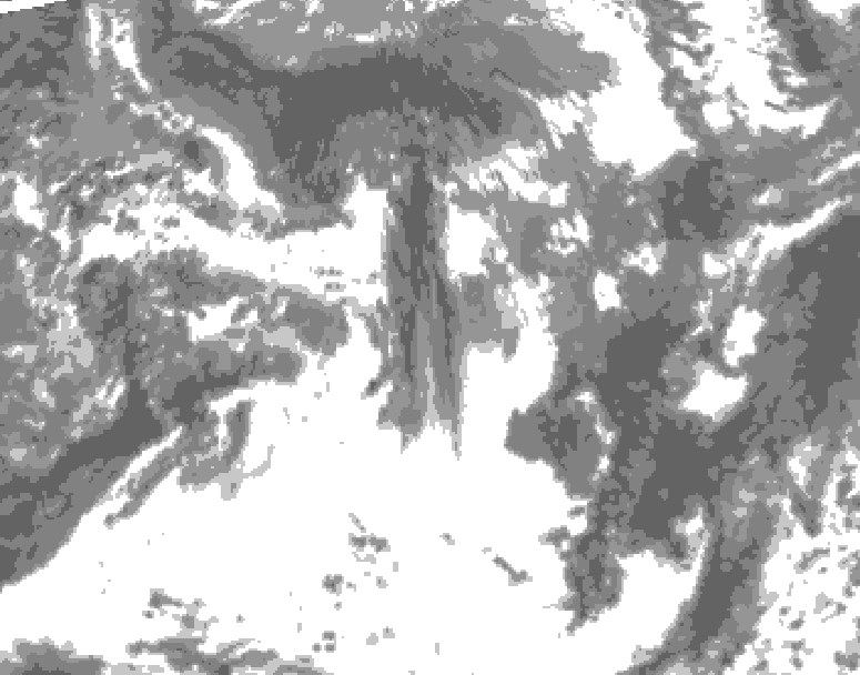 GDPS total cloud 024 hour forecast chart for Canada based on 2025/05/30 1200Z data