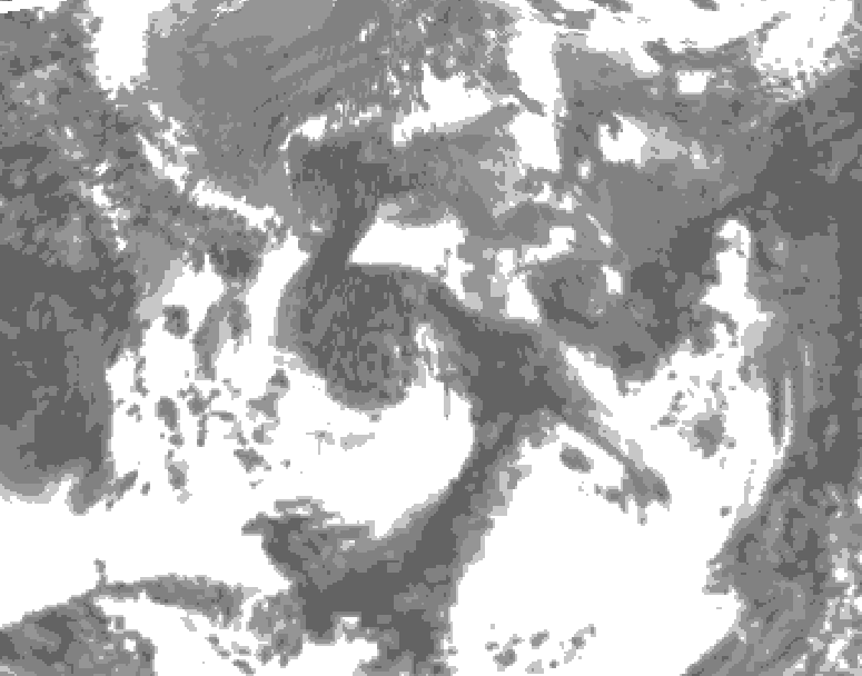 GDPS total cloud 096 hour forecast chart for Canada based on 2025/05/30 1200Z data