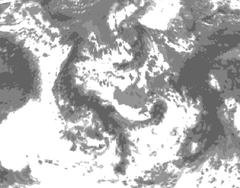 GDPS total cloud 204 hour forecast chart for Canada based on 2025/05/30 1200Z data