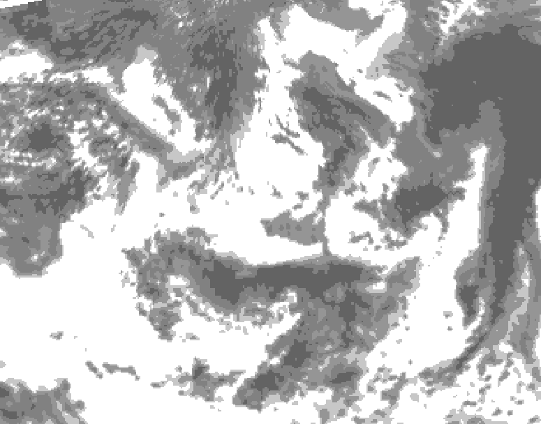 GDPS total cloud 228 hour forecast chart for Canada based on 2025/05/30 1200Z data