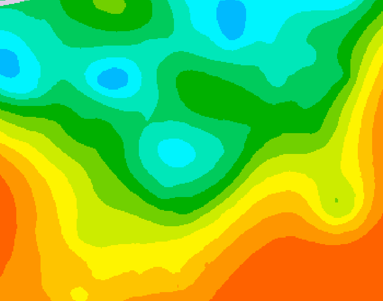 GDPS 500 millibar geopotential height 096 hour forecast chart for Canada based on 2025/05/31 0000Z data