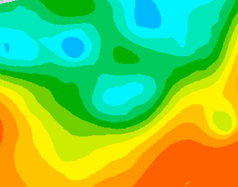 GDPS 500 millibar geopotential height 108 hour forecast chart for Canada based on 2025/05/31 0000Z data